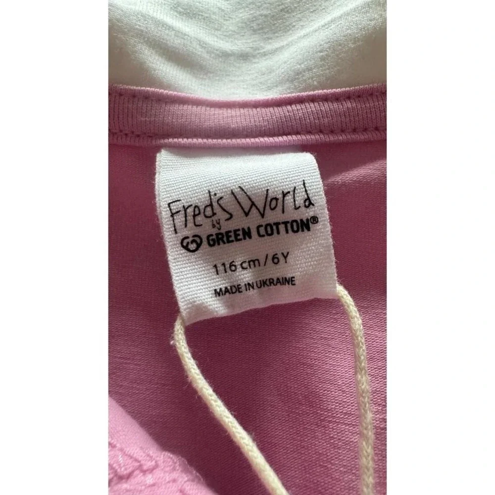 Fred's World by Green Cotton‎ Pink Colorblock Sleeveless Polo Shirt Girl 6Y NEW